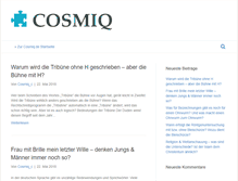 Tablet Screenshot of cosmiq.de